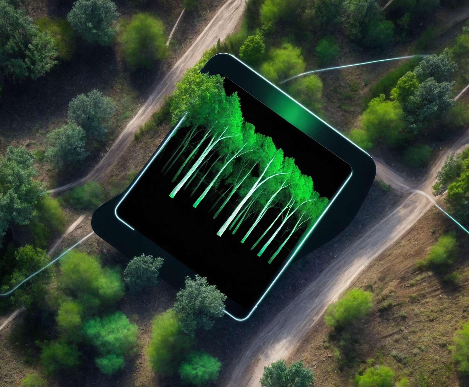 Bosques inteligentes con tecnología sostenible
