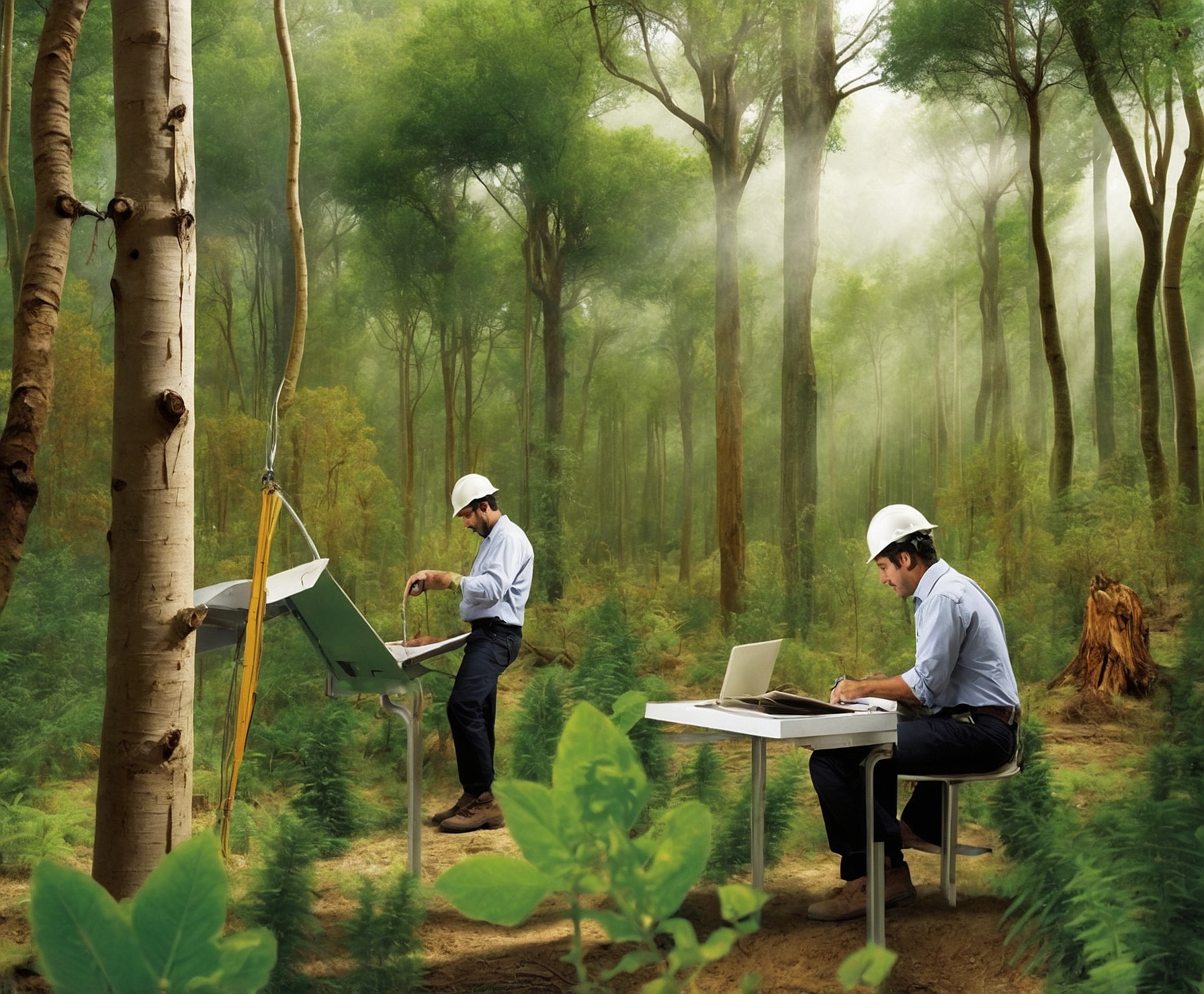 Restauración de bosque mágico con alta biodiversidad